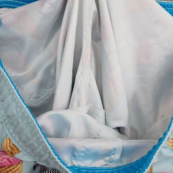 Trinity Collective Board Short Swim Trunks XXL Blue Pink Flamingo Ice Cream Cone - Picture 8 of 11